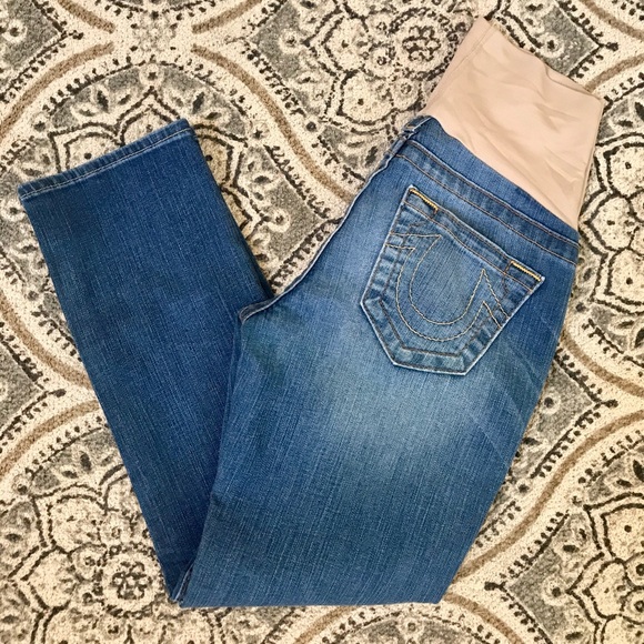 True Religion Other - True Religion, maternity cropped denim